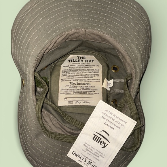 Tilley Women 7 1/8 Olive Green Outdoor Hat - Picture 3 of 7
